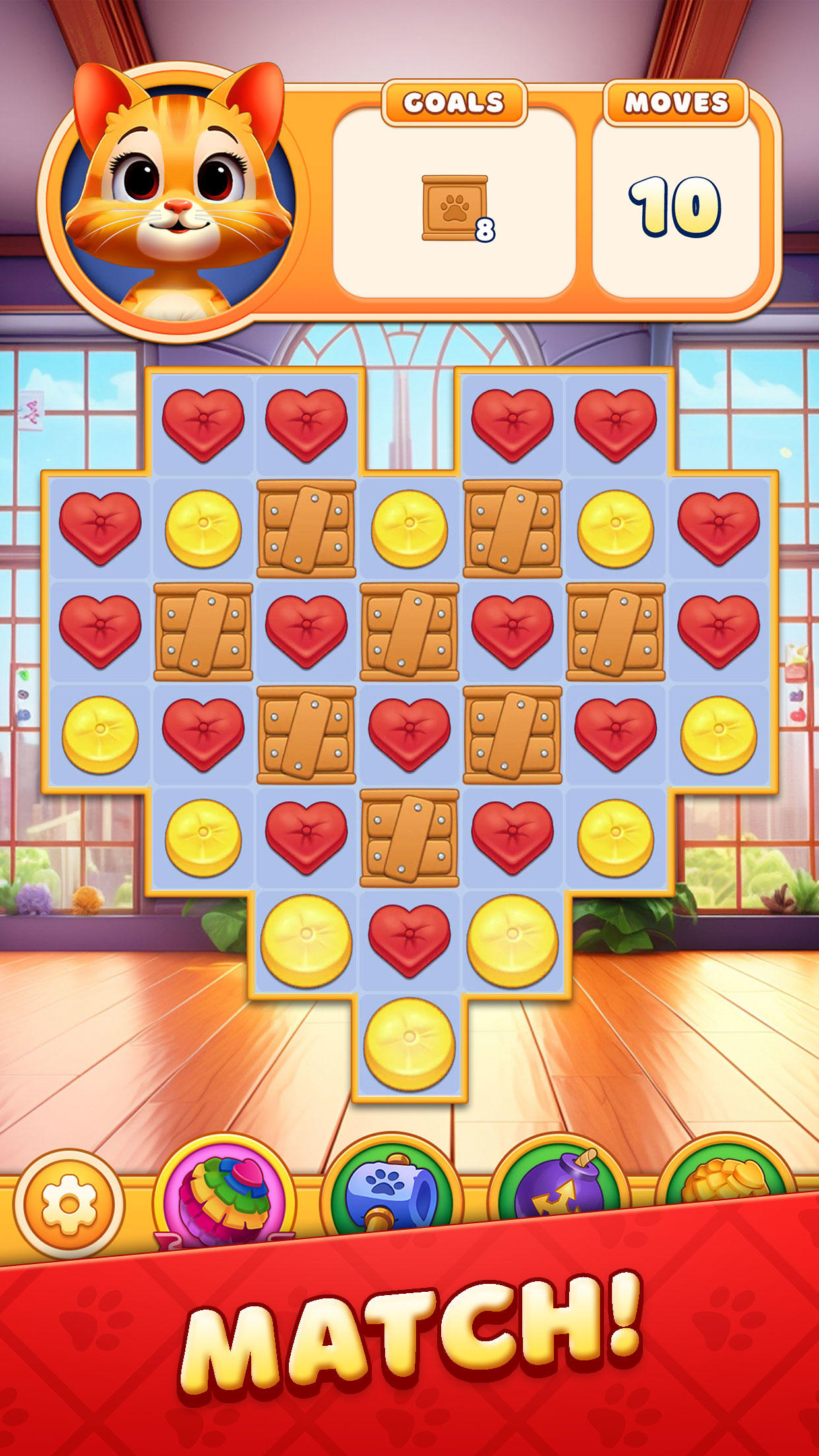 Cat Crunch Game Screenshot