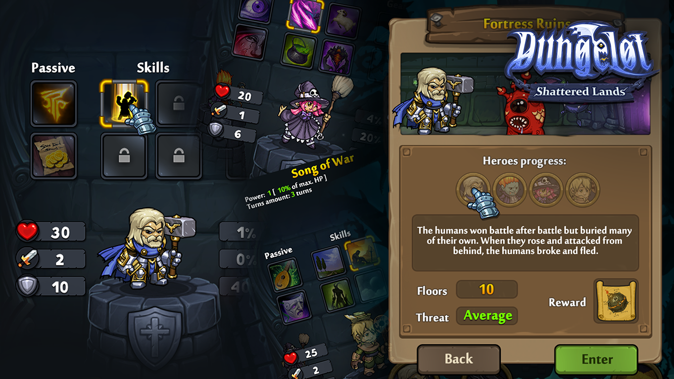 Dungelot Shattered Lands Game Screenshot