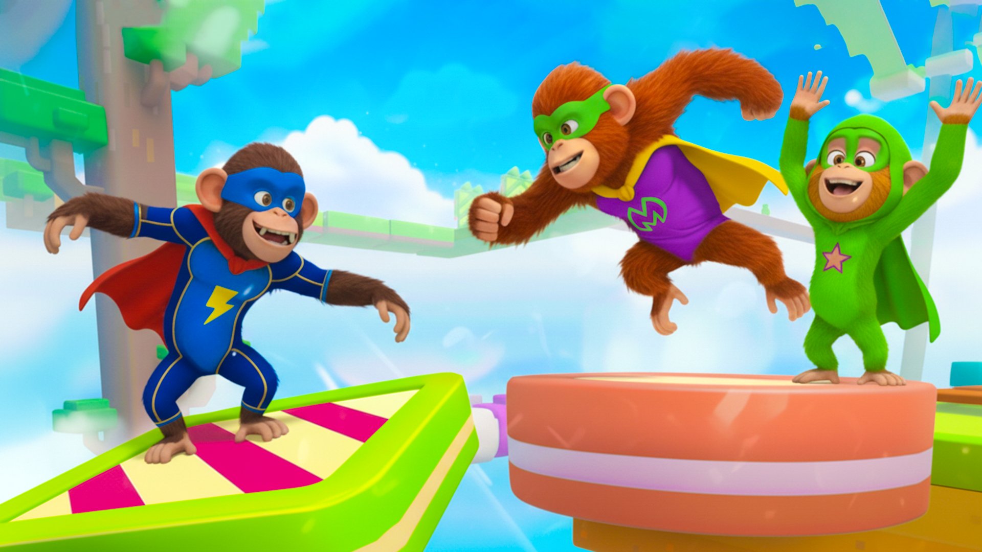 Monkey Obby Parkour Runner Game Screenshot