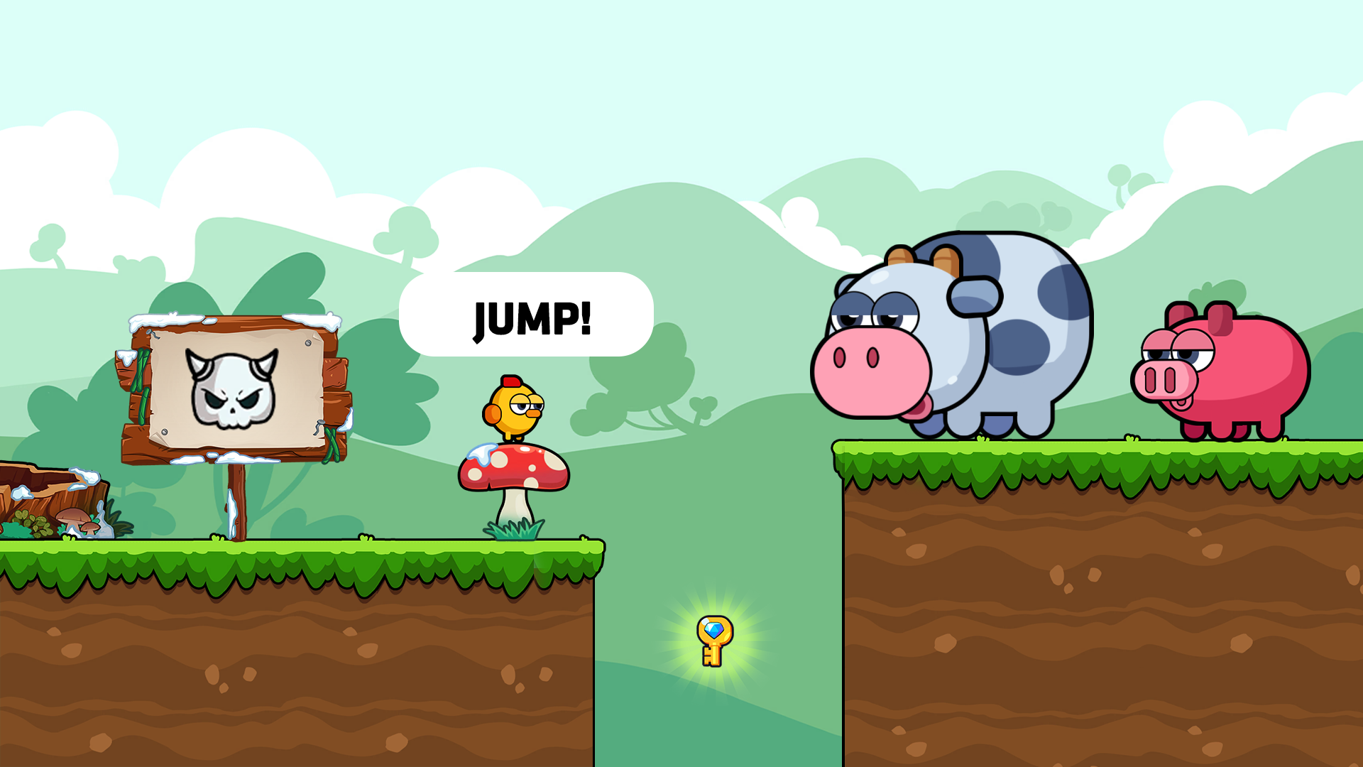 Captura de Tela do Jogo Farm Funny - Chicken Journey