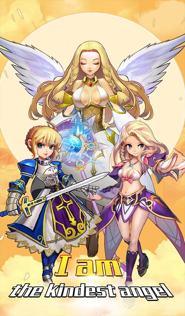 Screenshot of Attack! Angels -best card game
