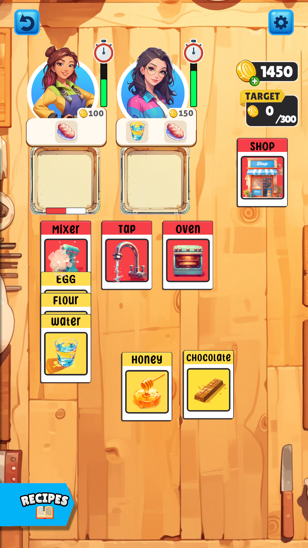 Cooking Cards Game Screenshot