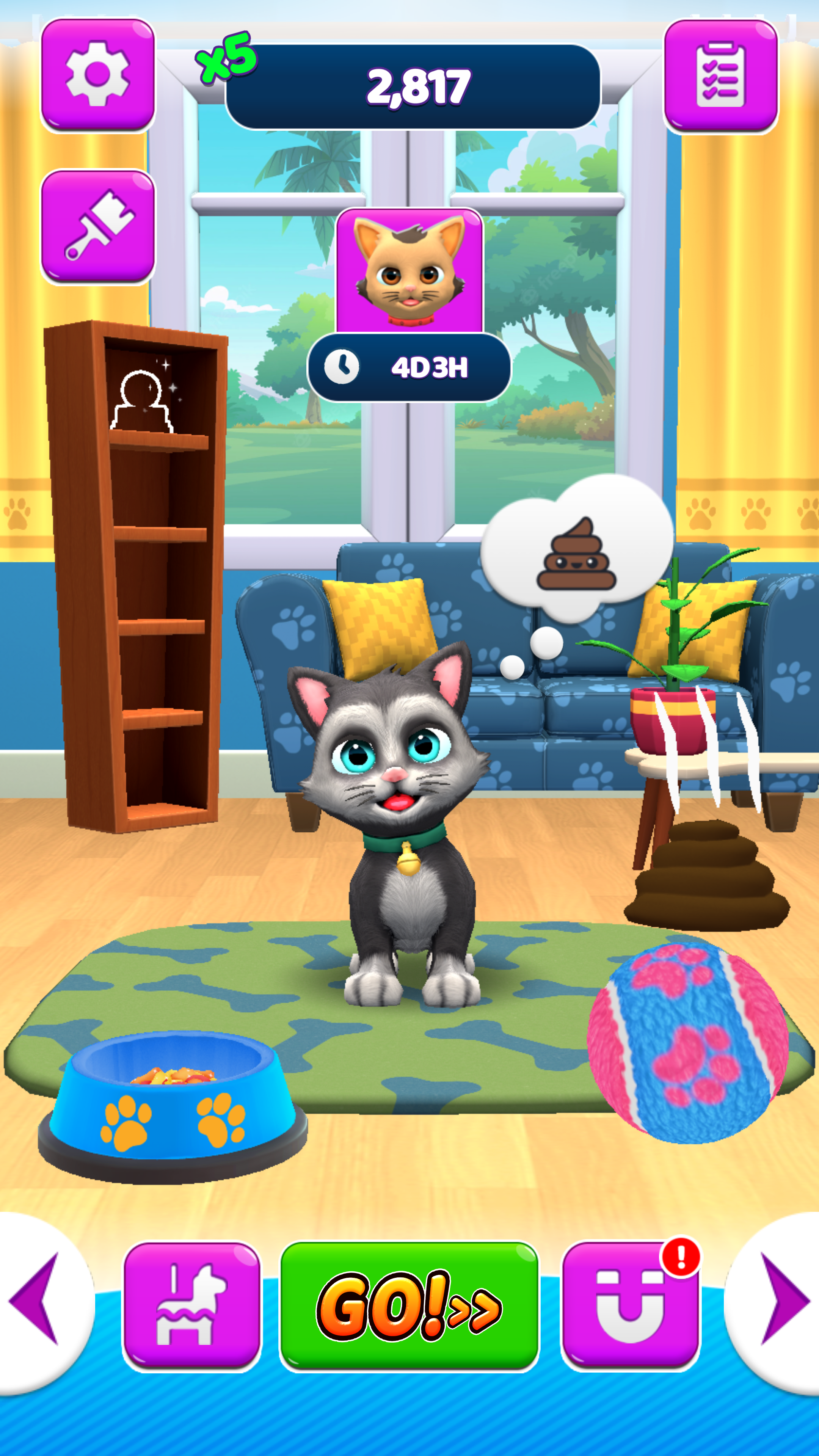 Cat Runner Game Screenshot