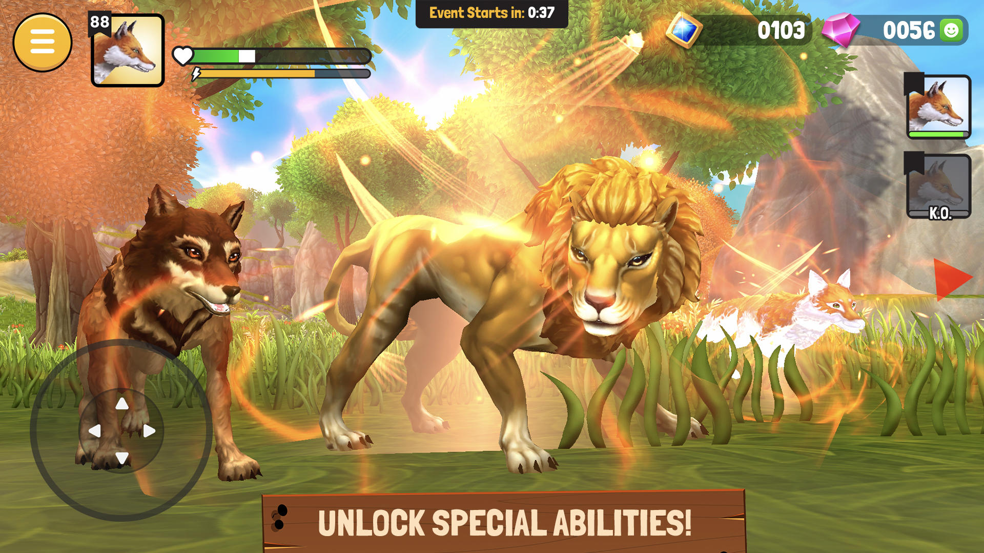 Animal Kingdoms: Wolf Sim MMO Game Screenshot