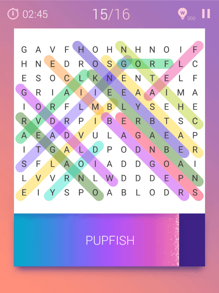 Word Search Puzzle Game Screenshot