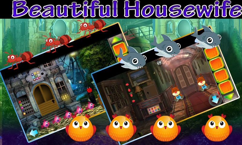 Best Escape 438 Beautiful Housewife Rescue Game Game Screenshot