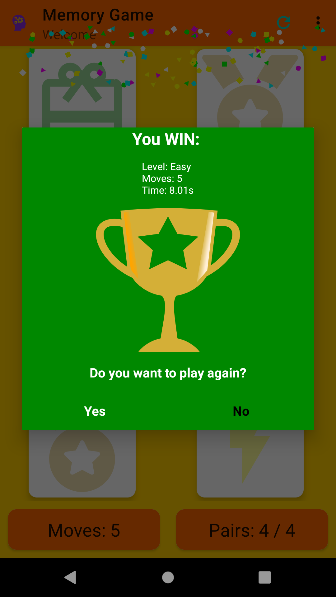 Screenshot of Memory Game - Pro
