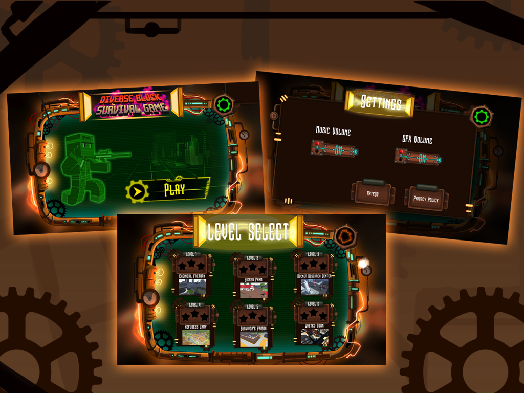 Diverse Block Survival Game Game Screenshot