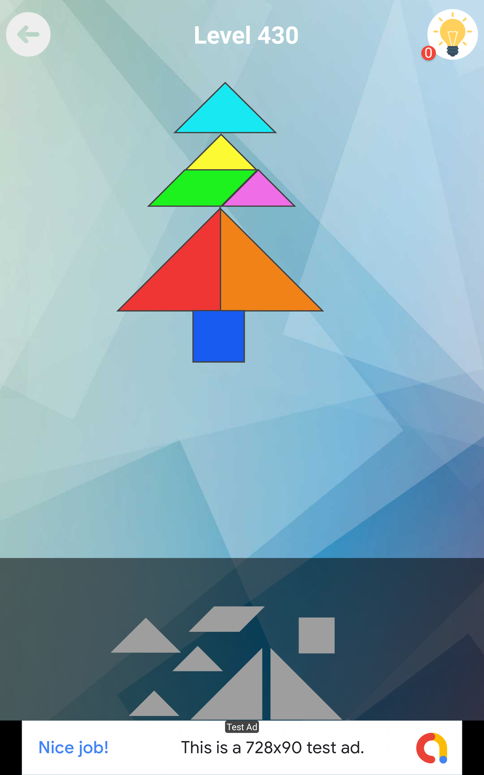 Tangram Puzzle 1000 Levels Game Screenshot