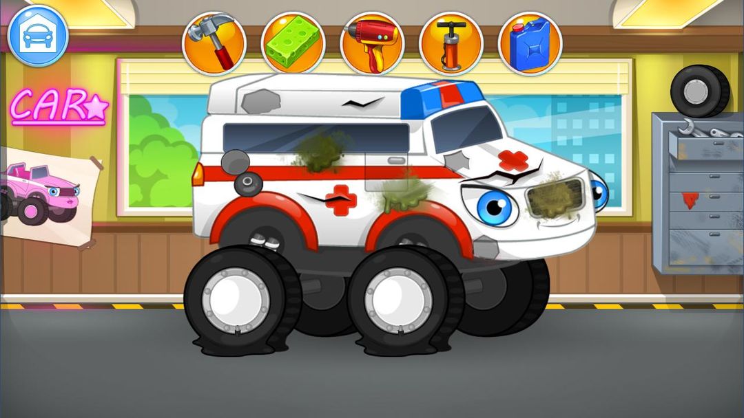 修理機器 - 怪物卡車遊戲截圖