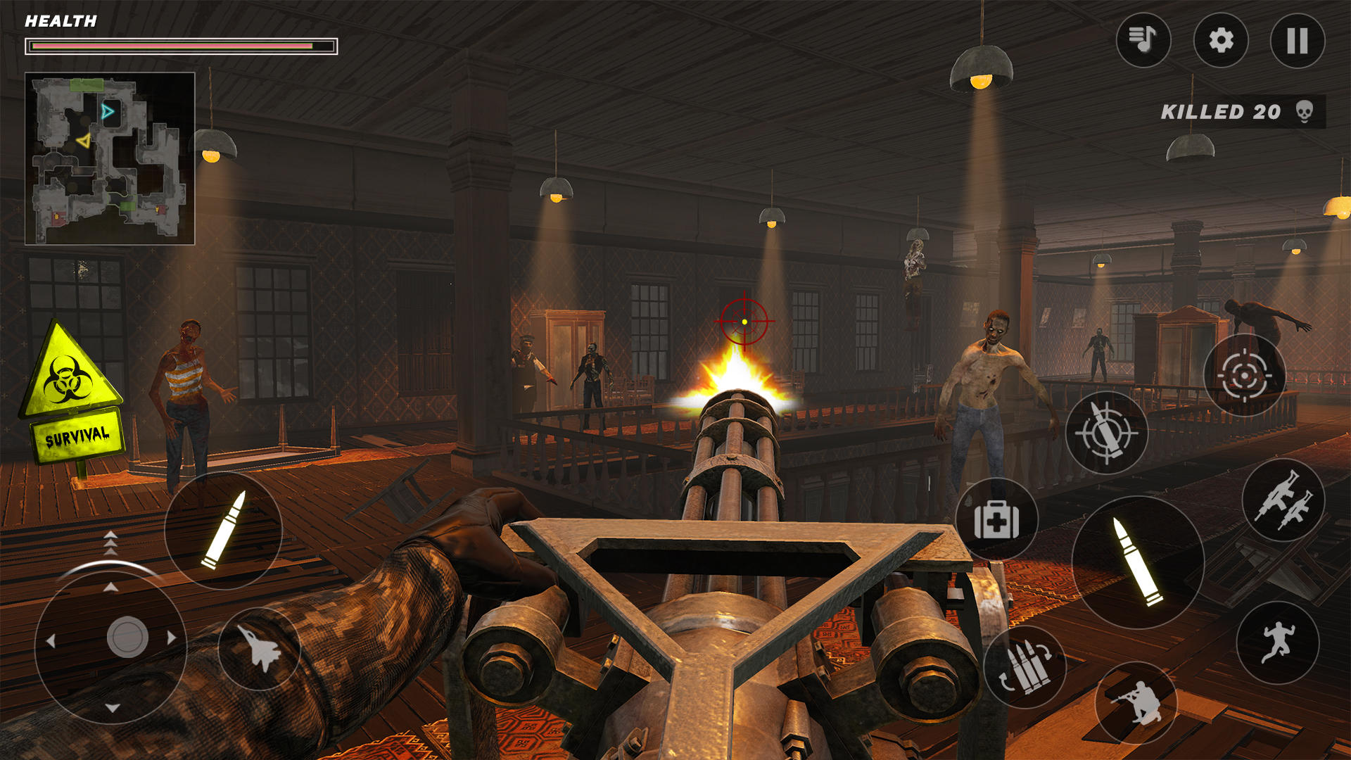 Cuplikan Layar Game Target Undead 3D: Zombie Games