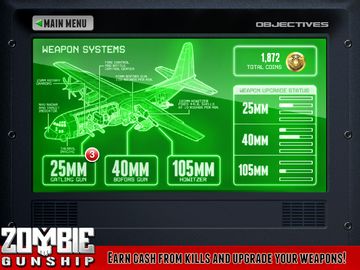 Zombie Gunship Free 게임 스크린샷