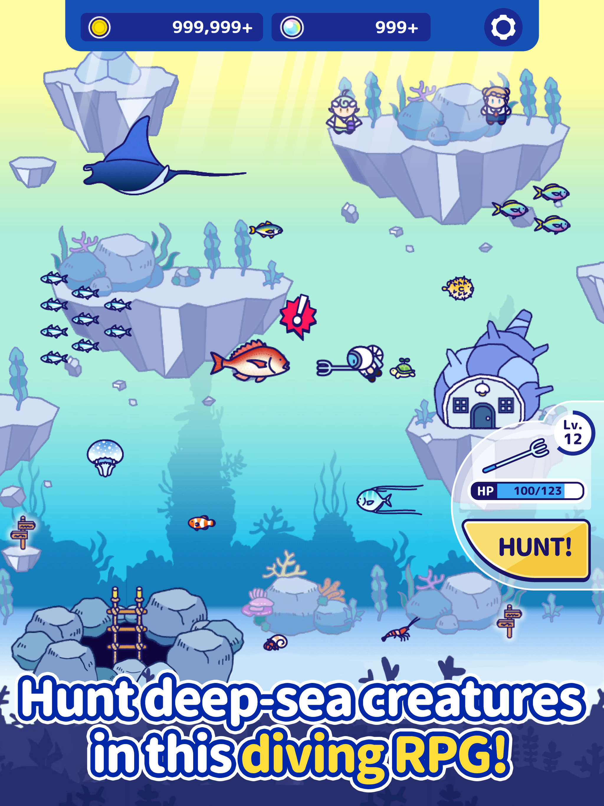 Deep Sea Hunt Дайвинг РПГ Мобильная версия андроид iOS апк скачать  бесплатно-TapTap