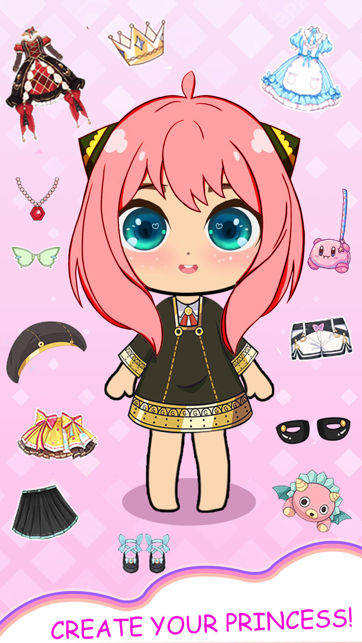 Cuplikan Layar Game Doll Makeup: Dress up Games