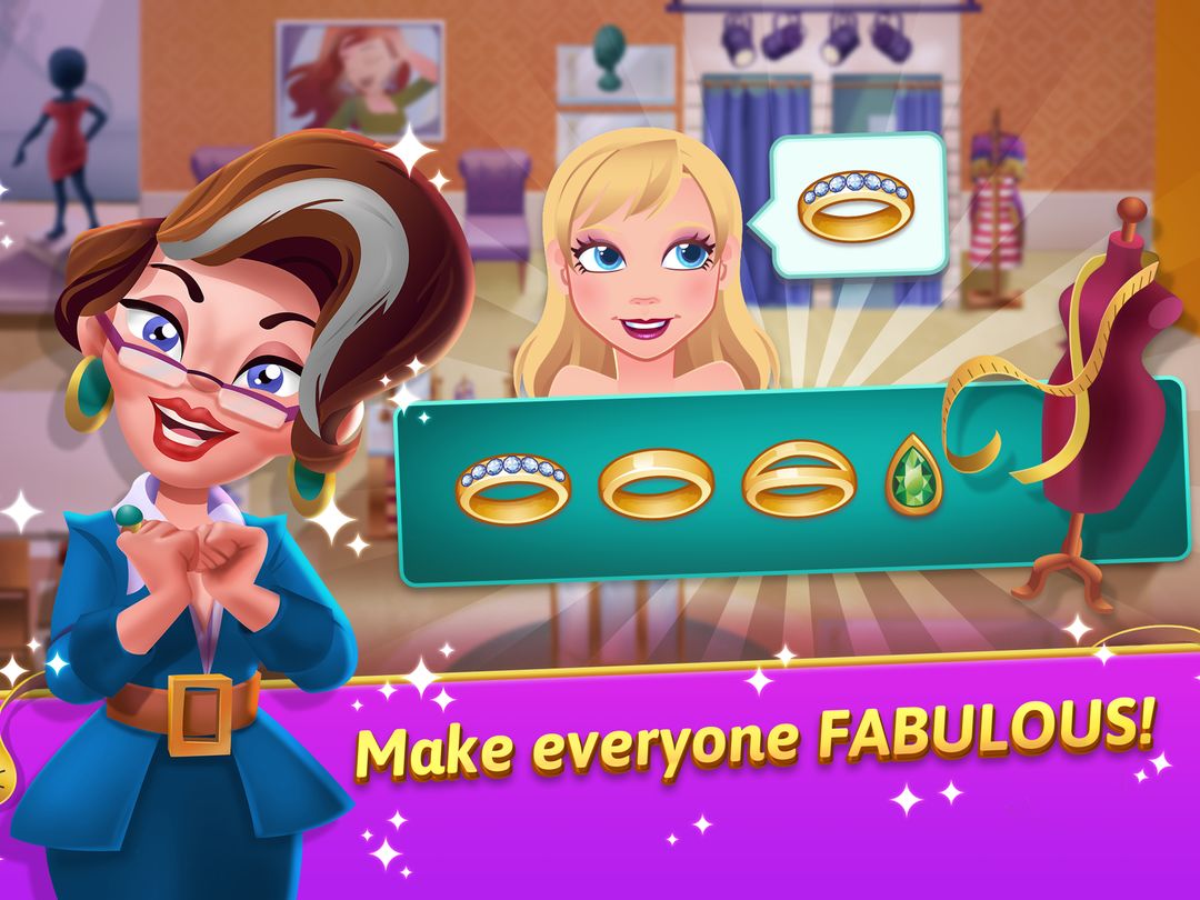 Screenshot of Fashion Salon Dash: Shop Game