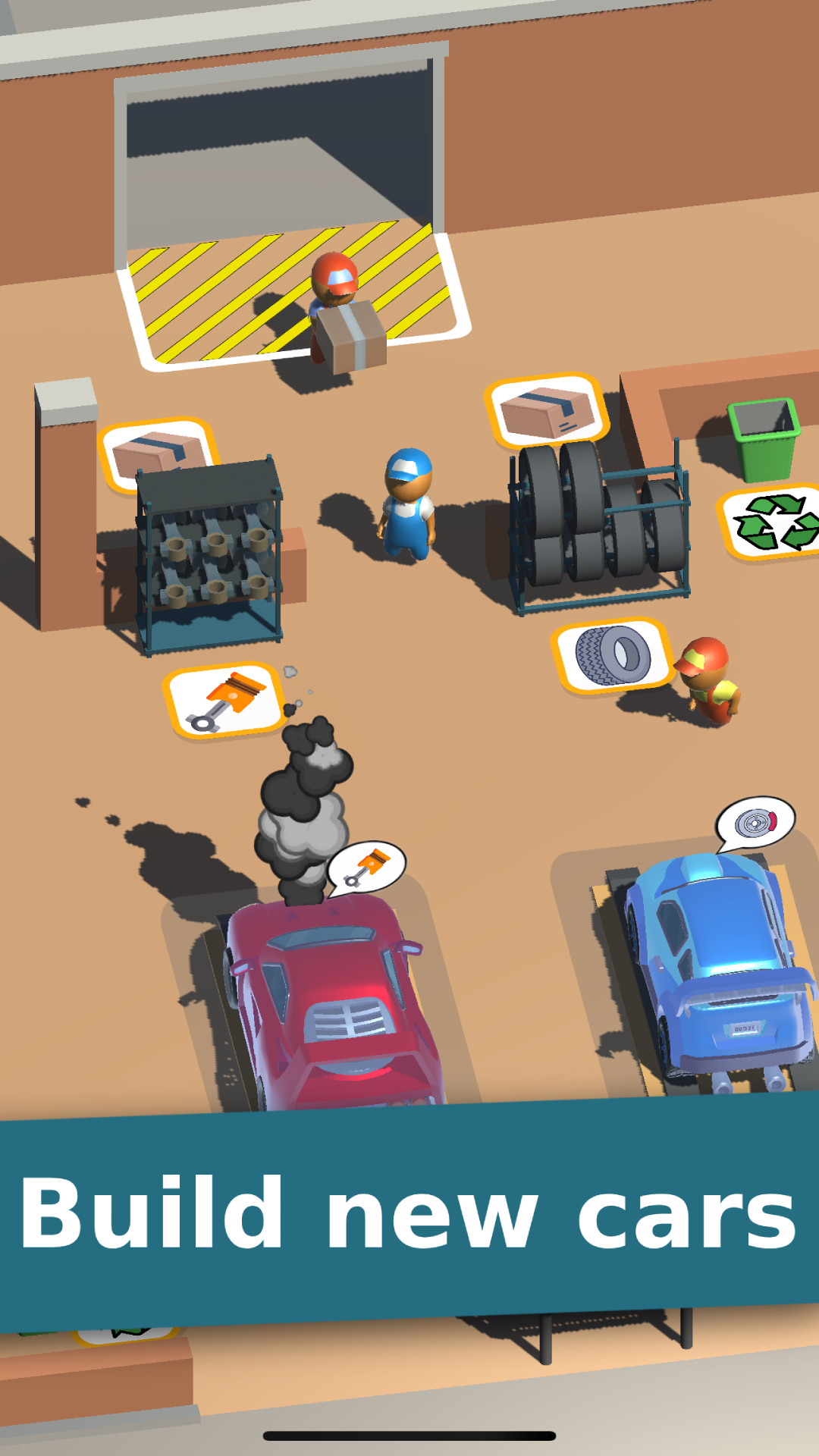 Captura de Tela do Jogo Car Mechanic Tycoon－Idle Game