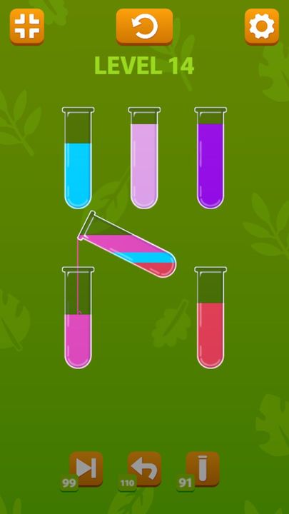 Captura de Tela do Jogo Liquid Sort -Water Sort Puzzle