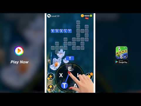 Screenshot of the video of Word Cross by tiptop-  A crossword game