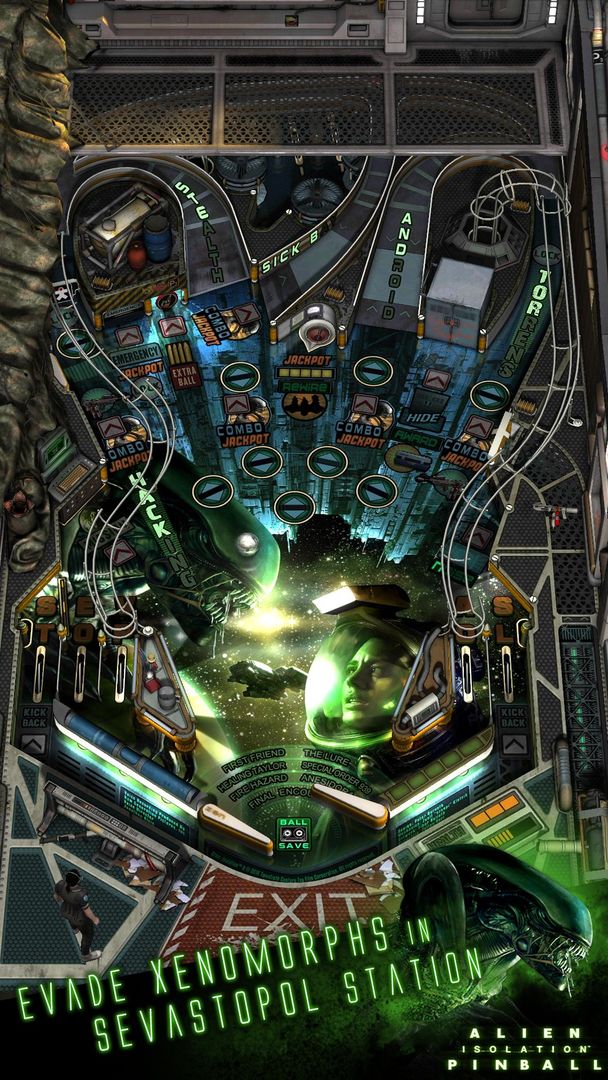 Aliens vs. Pinball screenshot game