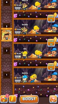 Idle Gold Miner: Tycoon Game ภาพหน้าจอเกม