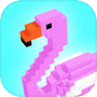 Icon of Flamingo - 3d Voxel Coloring