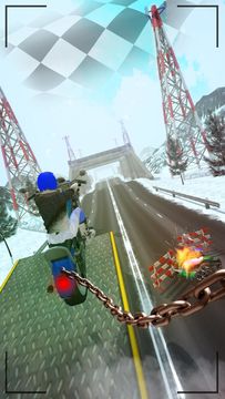 チェーン入りのバイクレーシング3D ゲームのスクリーンショット