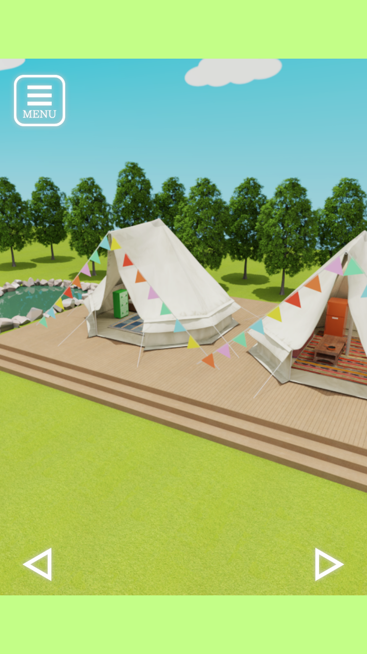 Escape Game Glamping Game Screenshot