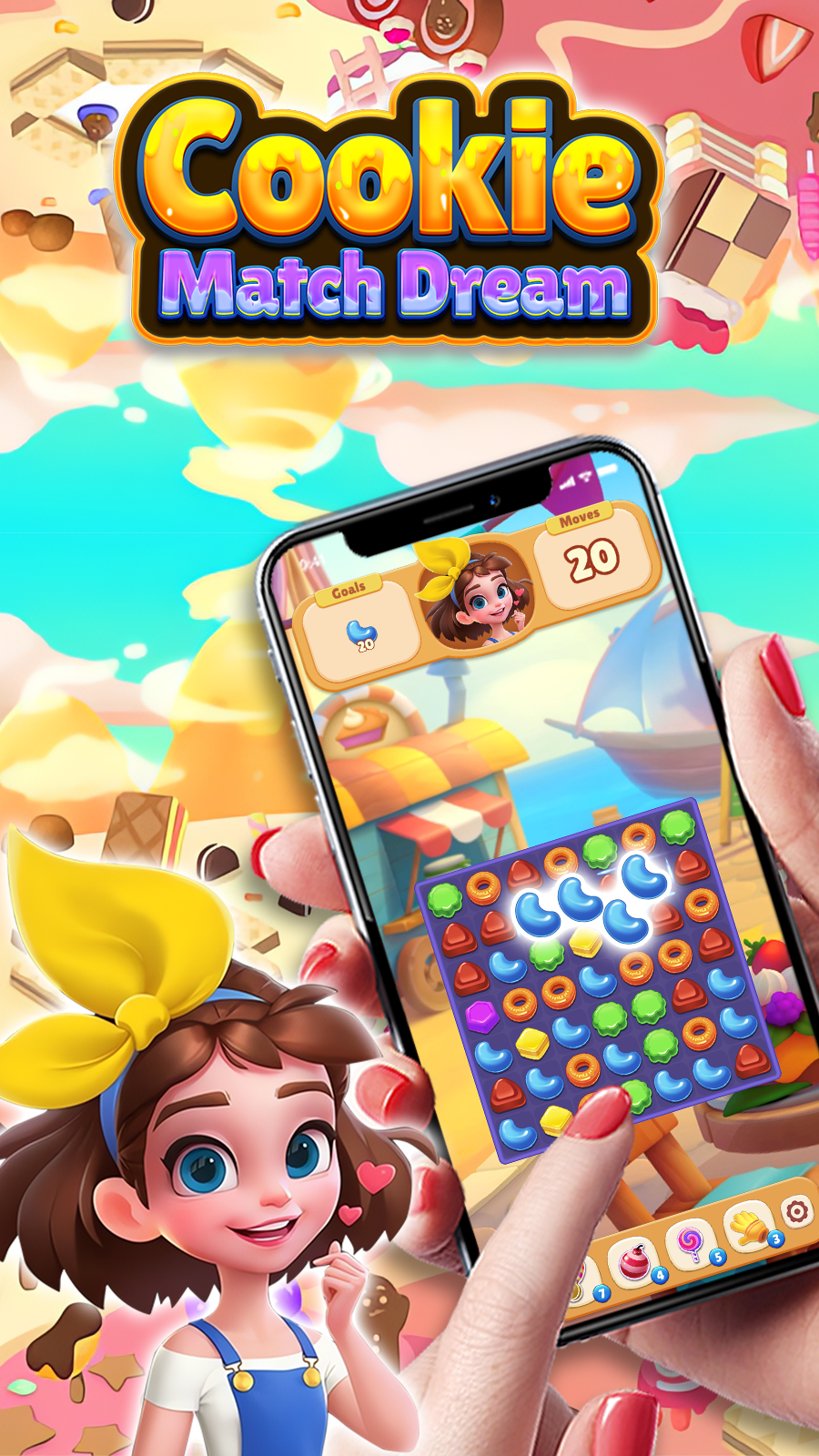 Cookie Match Dream ゲームのスクリーンショット