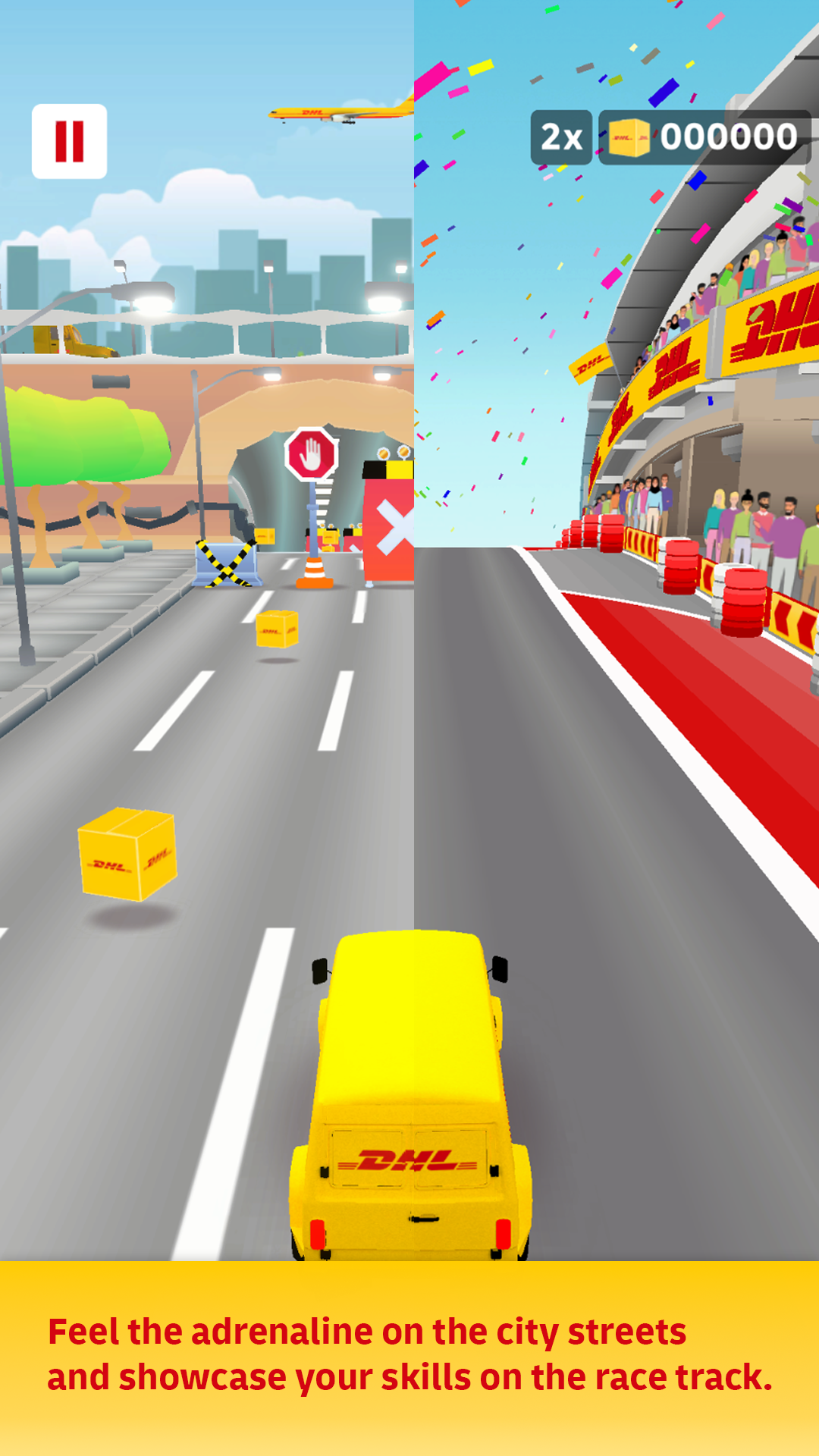 DHL EffiBOT Dash screenshot game