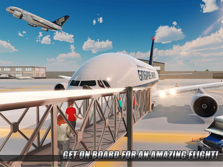 City Airplane Flight Tourist Transport Simulator ภาพหน้าจอเกม