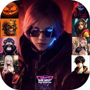 Lot d'avatars d'Halloween Alone Musc