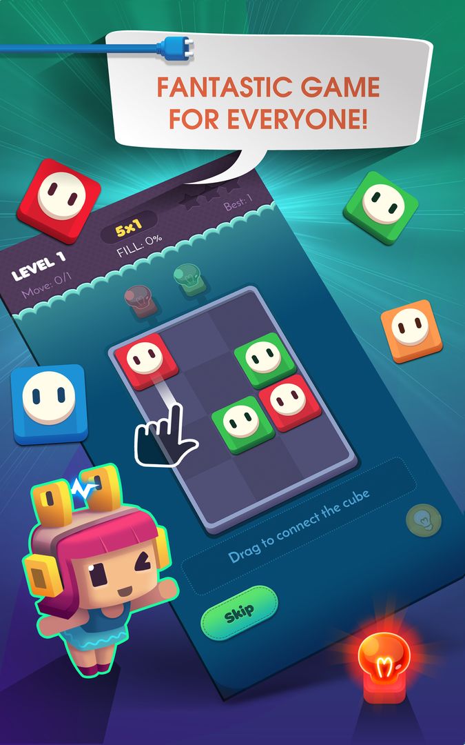 Connect Puzzle: Color Lights screenshot game