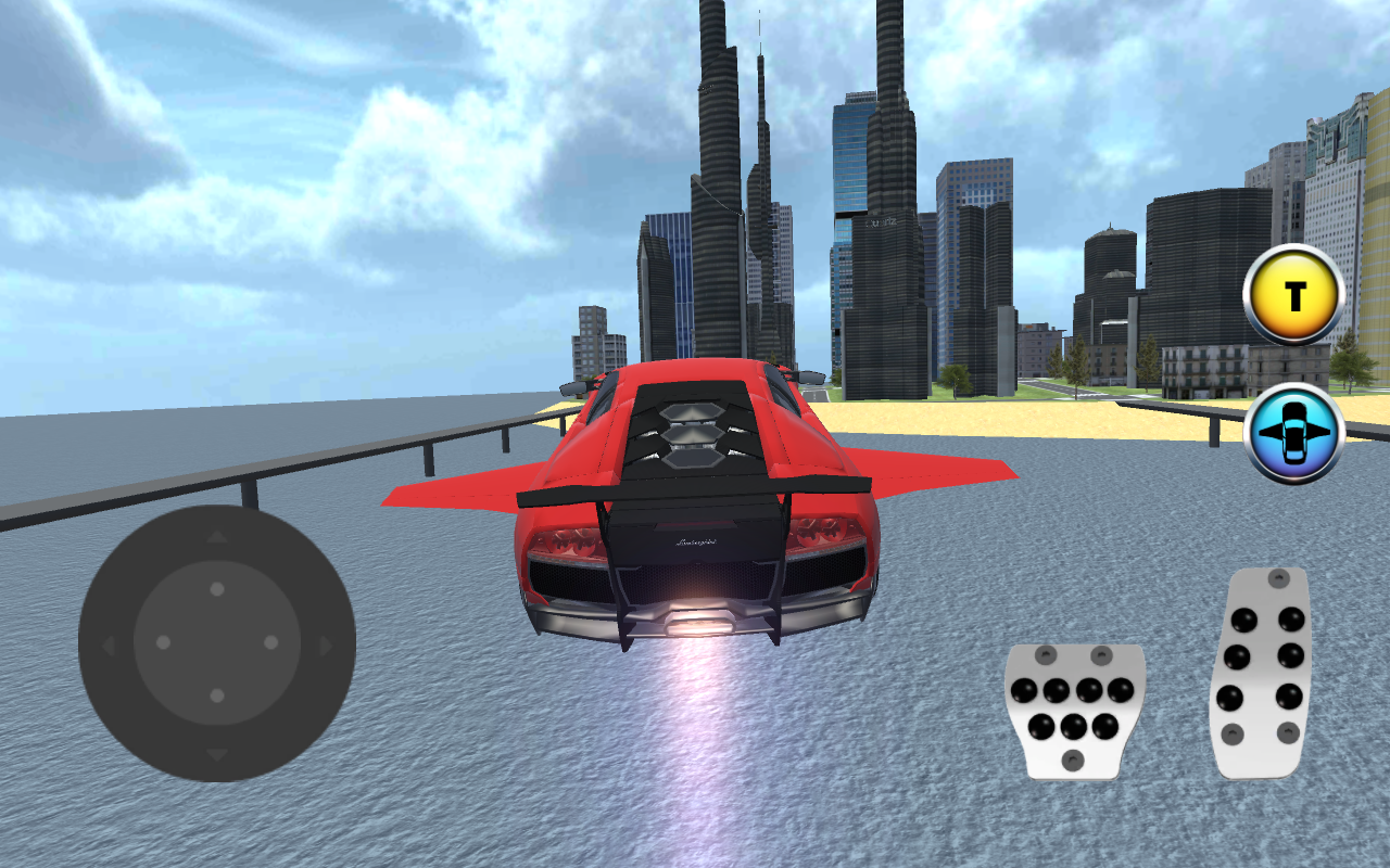 Screenshot of X Ray Flying Car Robot 3D