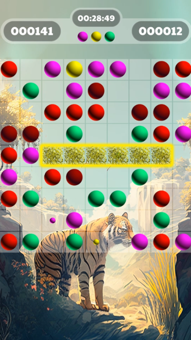 Screenshot of Lines 98: Color Ball Puzzle