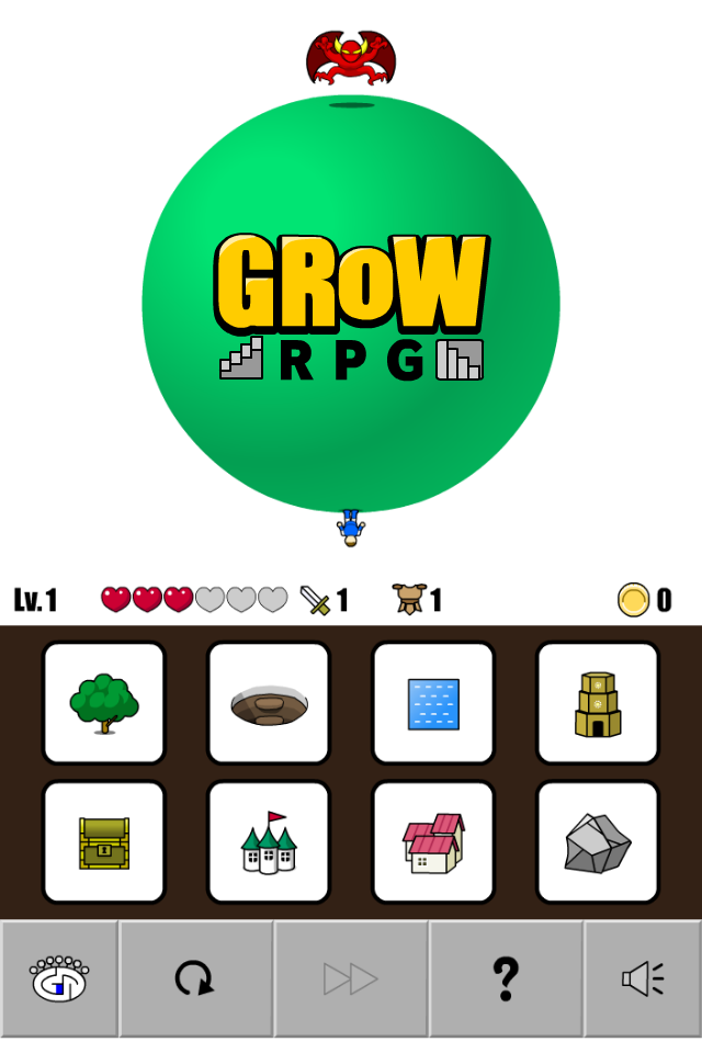 Screenshot of GROW RPG
