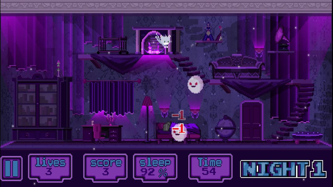 Screenshot of Cat and Ghosts