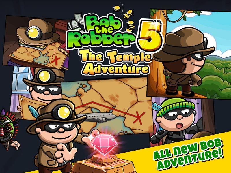 Bob The Robber 5: Temple Adventure Game Screenshot