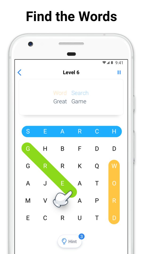 Screenshot of Word Search - crossword puzzle