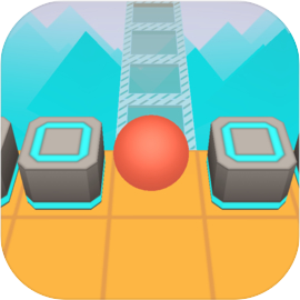 Scrolling Ball in Sky: casual rolling game
