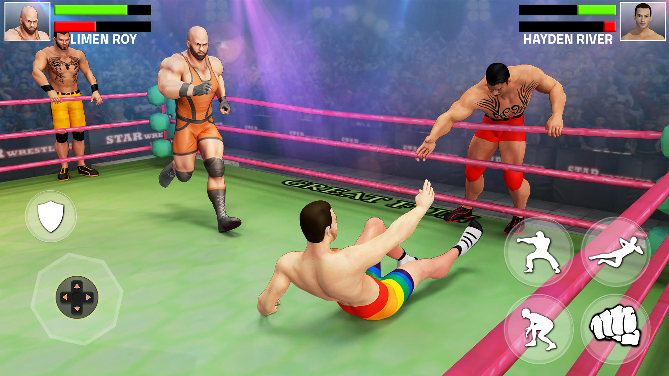 Screenshot 1 of เกมมวยปล้ำแท็กทีม 8.5.0
