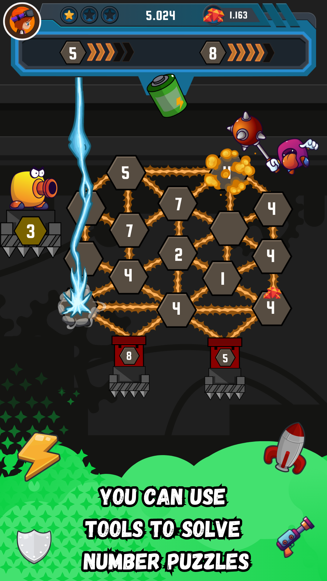 Cuplikan Layar Game Numix: Merge Number MathBattle