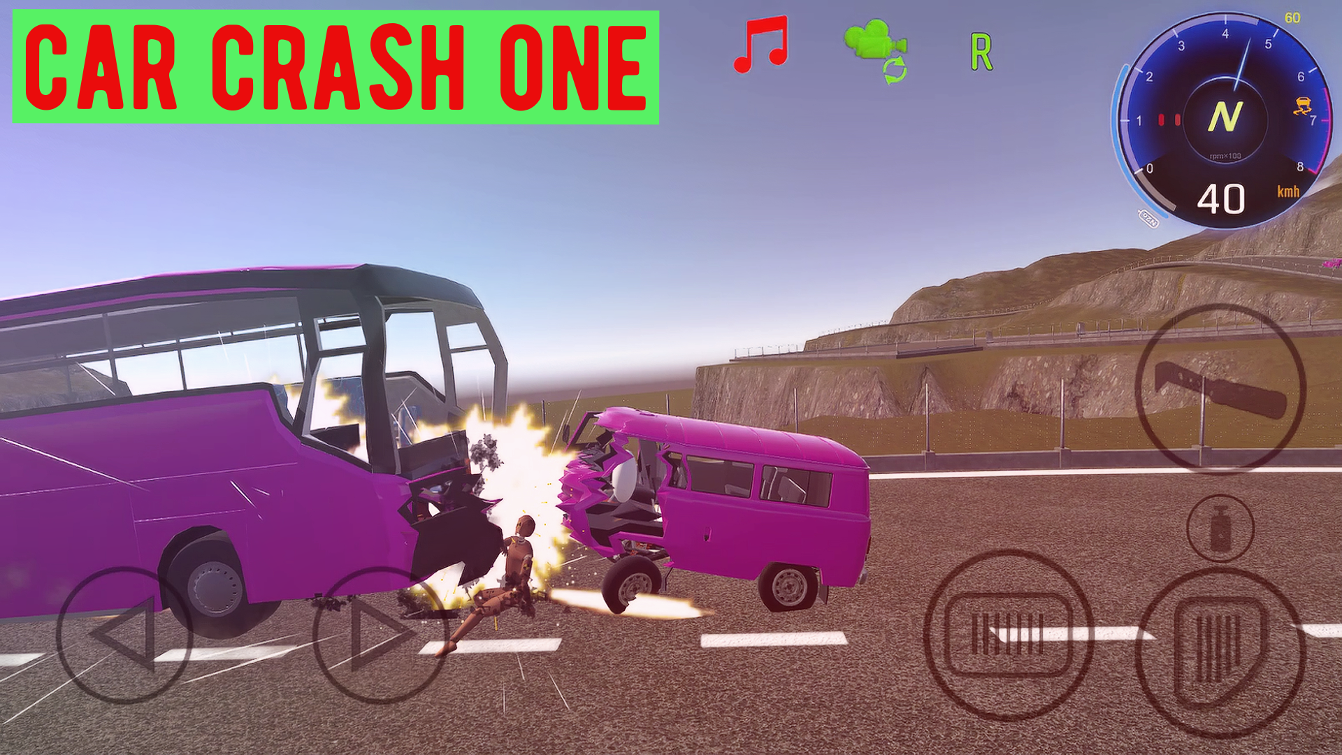 Cuplikan Layar Game Car Crash One