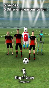 Captura de Tela do Jogo King Of Soccer : Football run