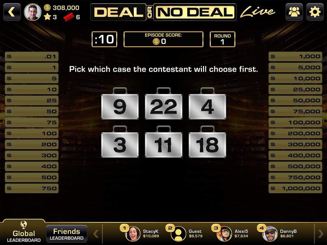Deal Or No Deal Live 게임 스크린 샷