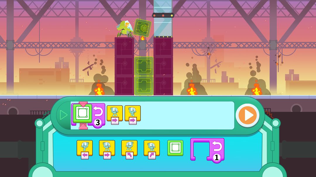 Dinosaur Coding games for kids screenshot game