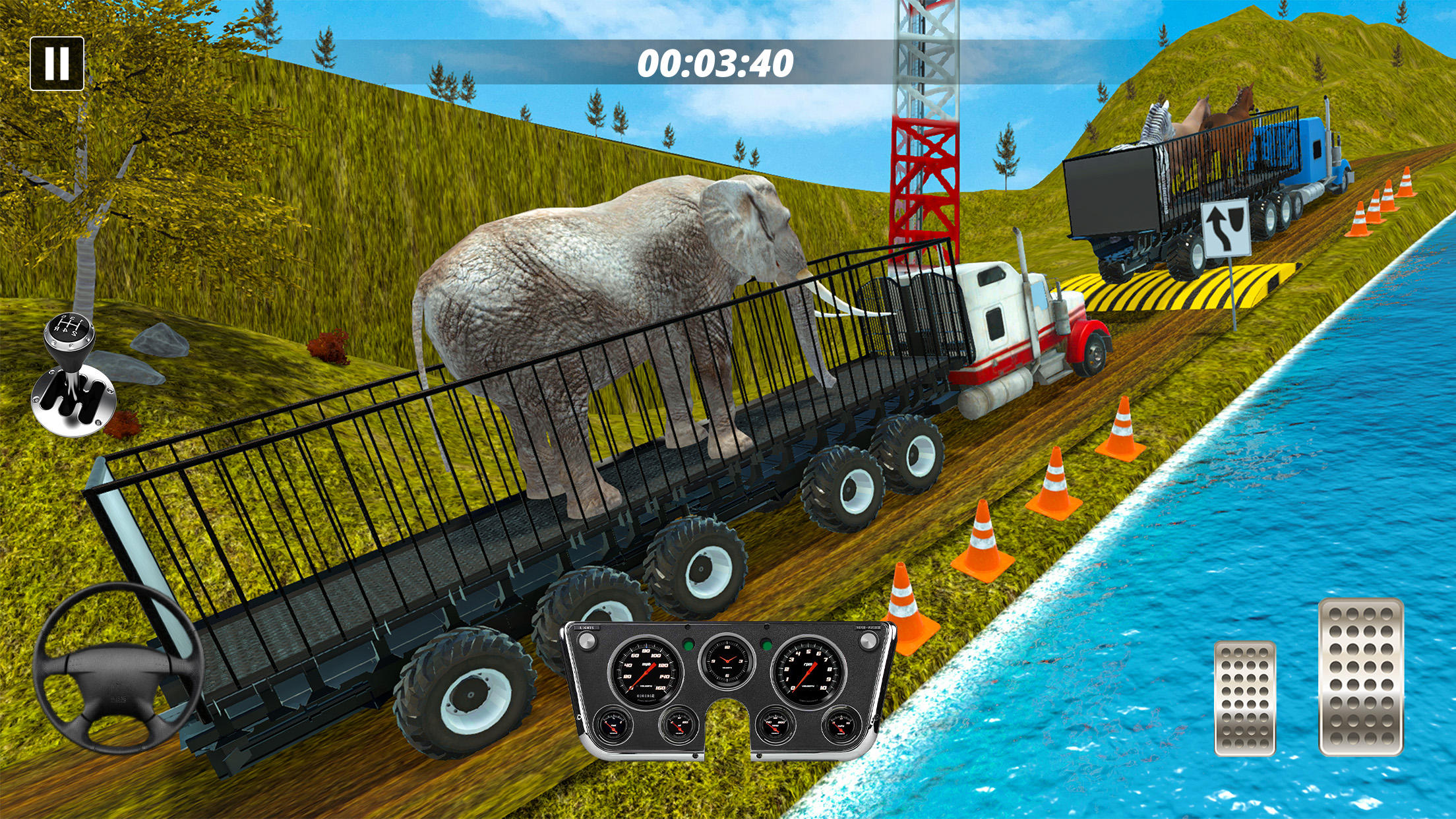 Cuplikan Layar Game Animal Farm Truck Driver