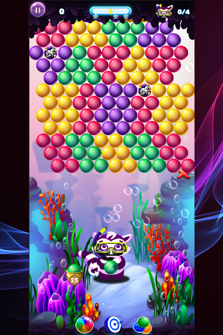Bubble Pop Blitz Shooter Game Game Screenshot