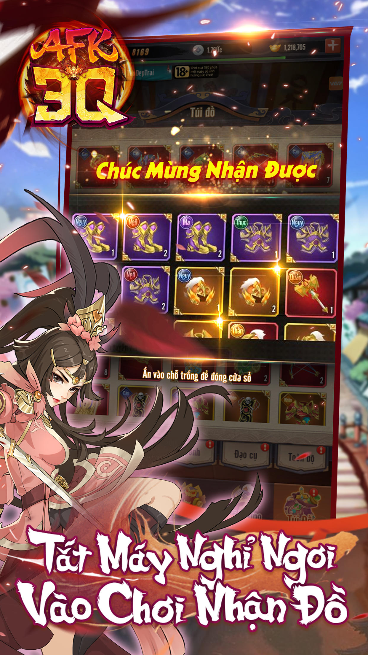 AFK 3Q - Đế Vương Thiên Hạ Game Screenshot