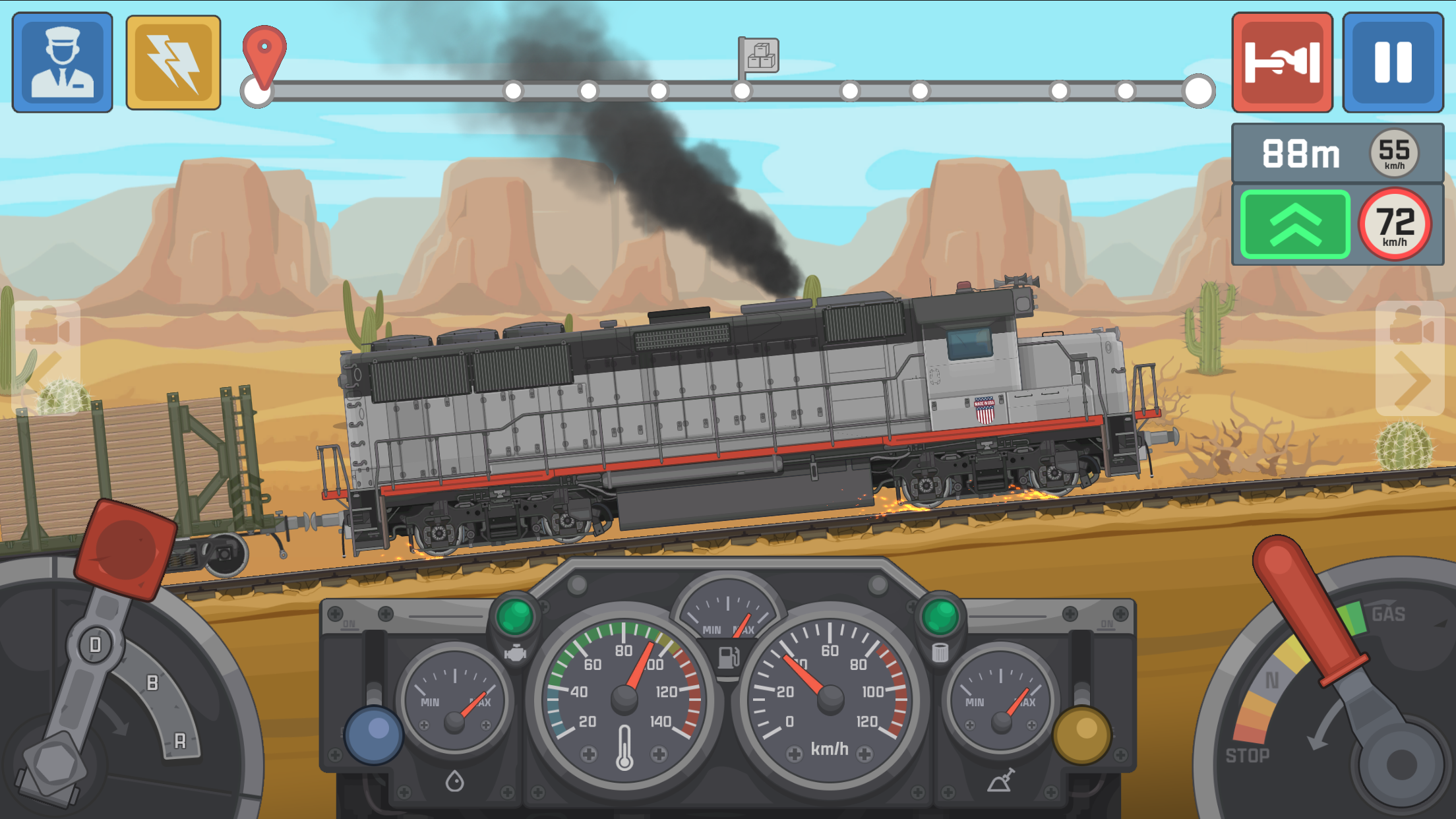 Screenshot 1 of Train Simulator - Trenes en 2D 0.3.3