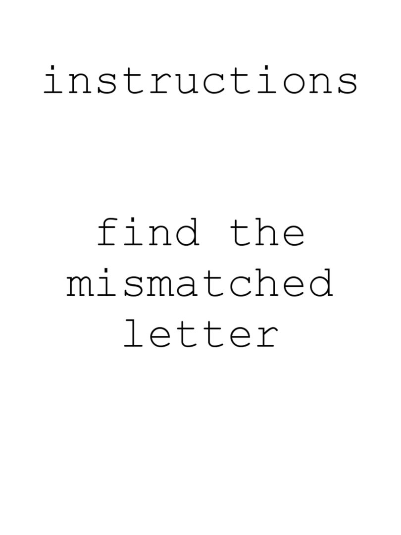 Screenshot of The Impossible Letter Game